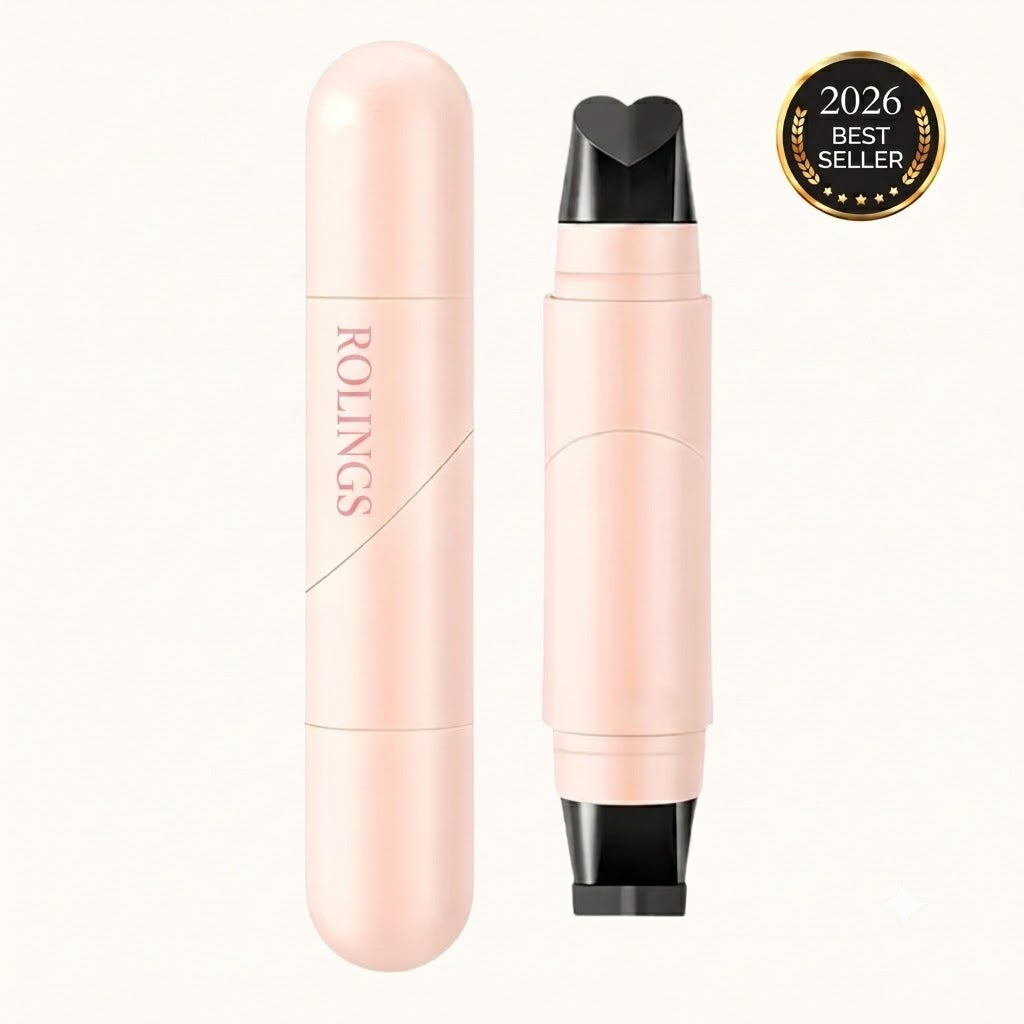 Rolings™ 2-in-1 Winged Eyeliner Stamp & Liquid Pen – Easy Symmetrical Cat Eye in Seconds