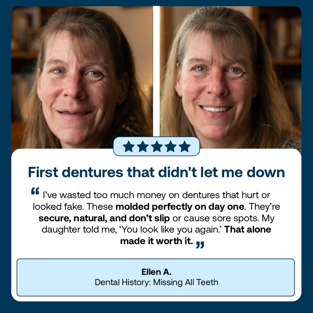 🌎Ends Today: 70% OFF! ⏰specialcoderes™ Medical Full Denture with Strong Suctiond🦷Obtain Dental Association Certification