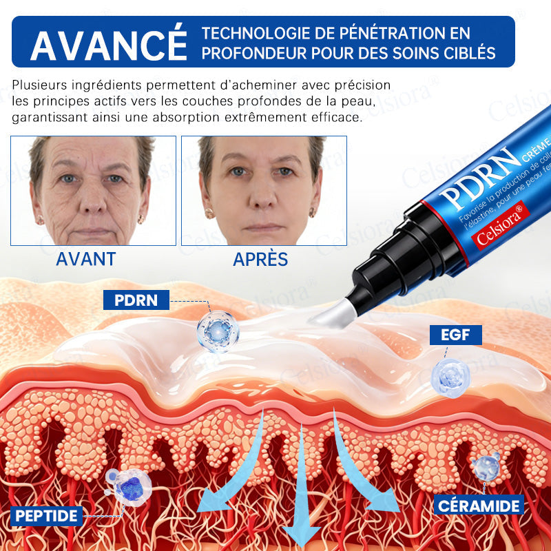 🪁💞Celsiora® PDRN Soin Anti-Rides – Crème Liftante et Raffermissante