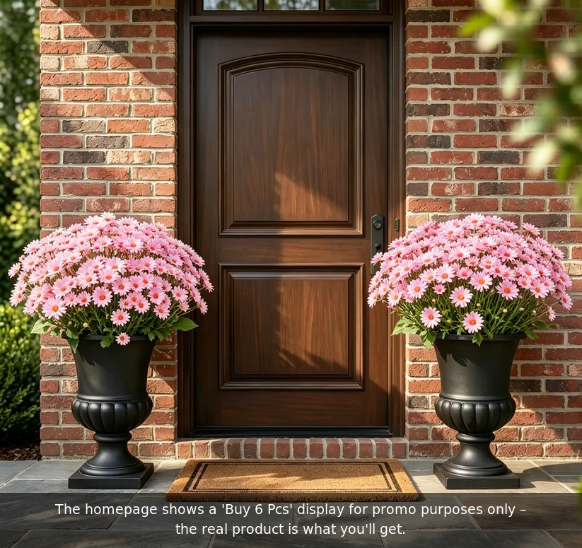 💥Last Day 85% OFF🌼- Artificial Outdoor Sunset Mums Flowers - UV resistant, Waterproof, Windproof
