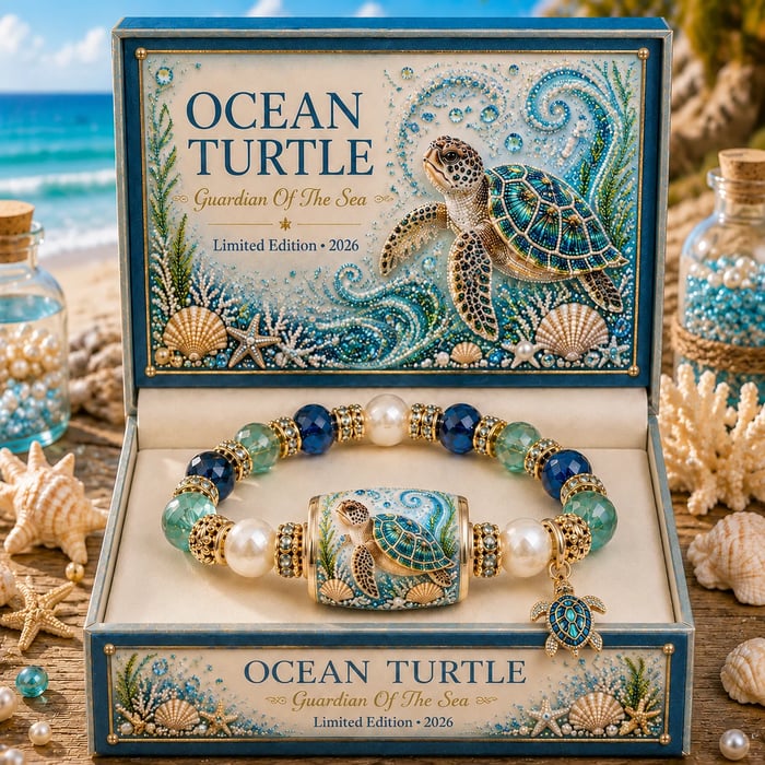 🌊 Limited Edition Ocean Guardian Bracelet Set | Coastal Gift Jewelry