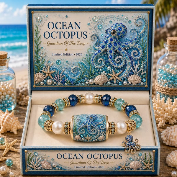 🌊 Limited Edition Ocean Guardian Bracelet Set | Coastal Gift Jewelry