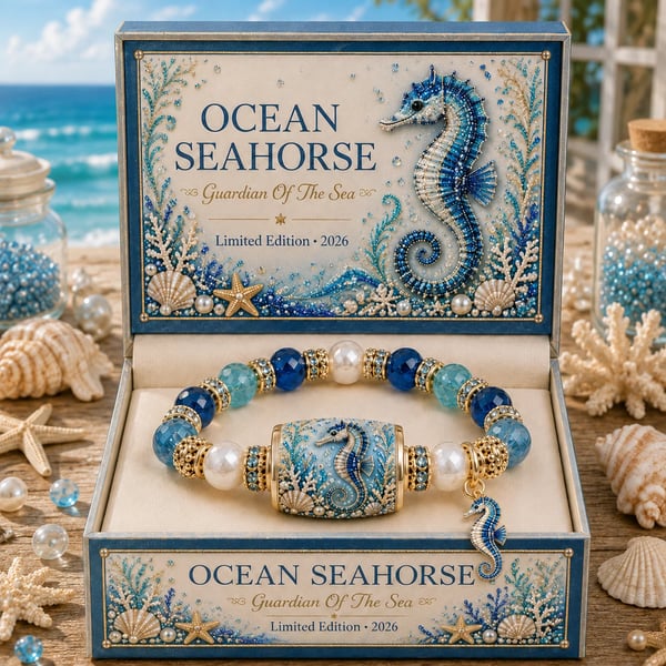 🌊 Limited Edition Ocean Guardian Bracelet Set | Coastal Gift Jewelry