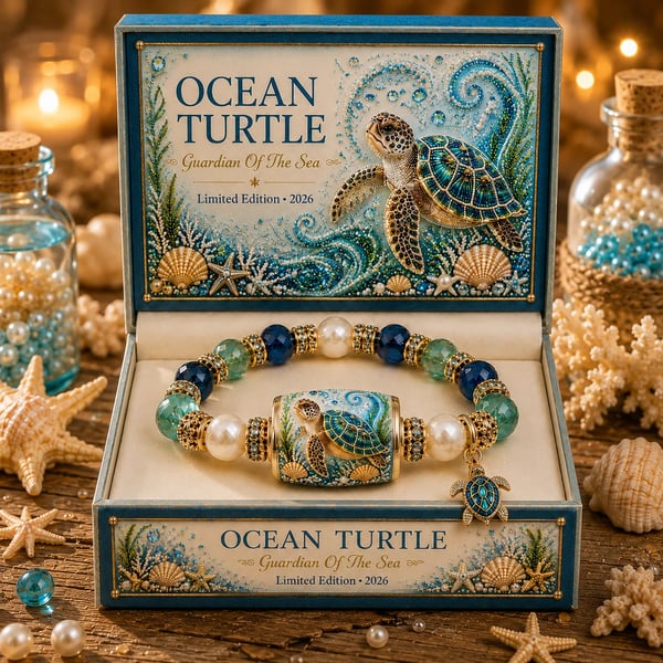 🌊 Limited Edition Ocean Guardian Bracelet Set | Coastal Gift Jewelry