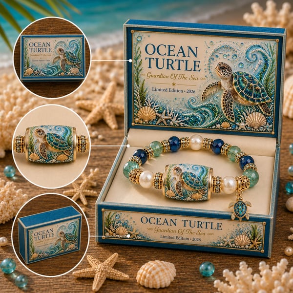 🌊 Limited Edition Ocean Guardian Bracelet Set | Coastal Gift Jewelry