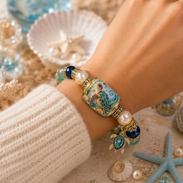 🌊 Limited Edition Ocean Guardian Bracelet Set | Coastal Gift Jewelry