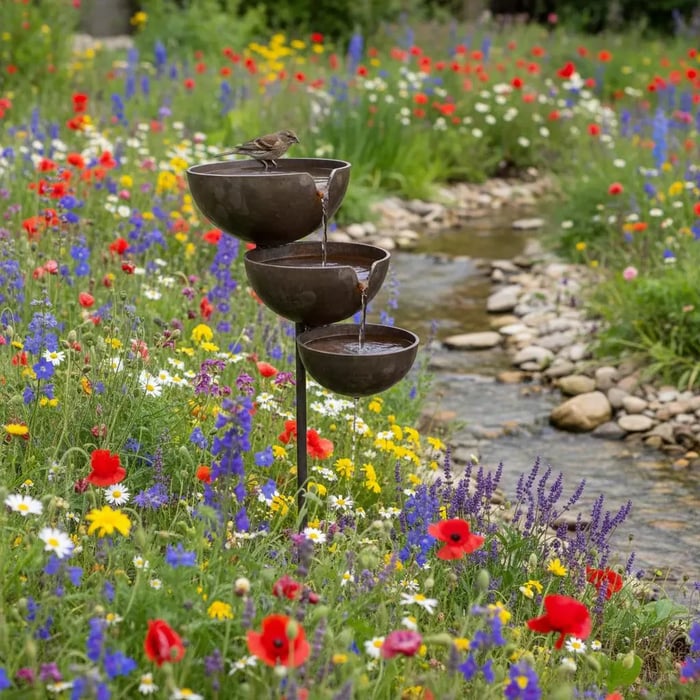 Last Day 50% OFF🐦Rain Catcher Bird Bath –  Bring Life Back To Your Garden🌿