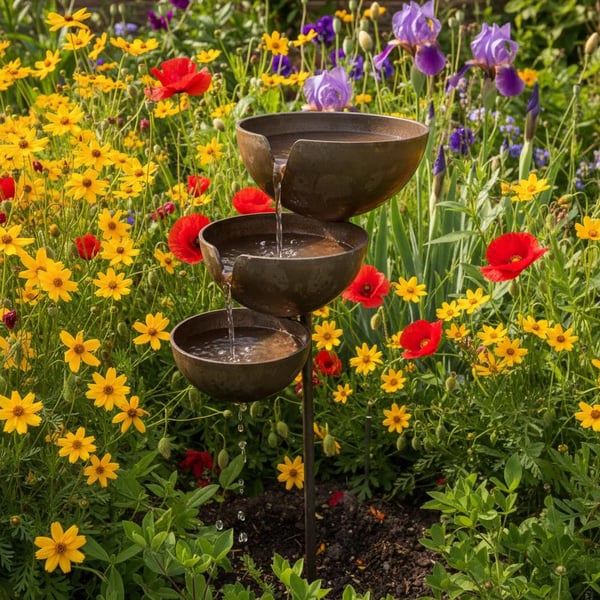 Last Day 50% OFF🐦Rain Catcher Bird Bath –  Bring Life Back To Your Garden🌿