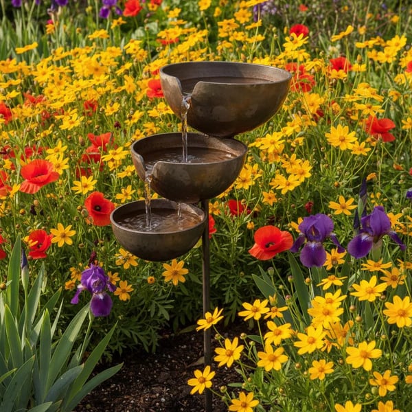 Last Day 50% OFF🐦Rain Catcher Bird Bath –  Bring Life Back To Your Garden🌿