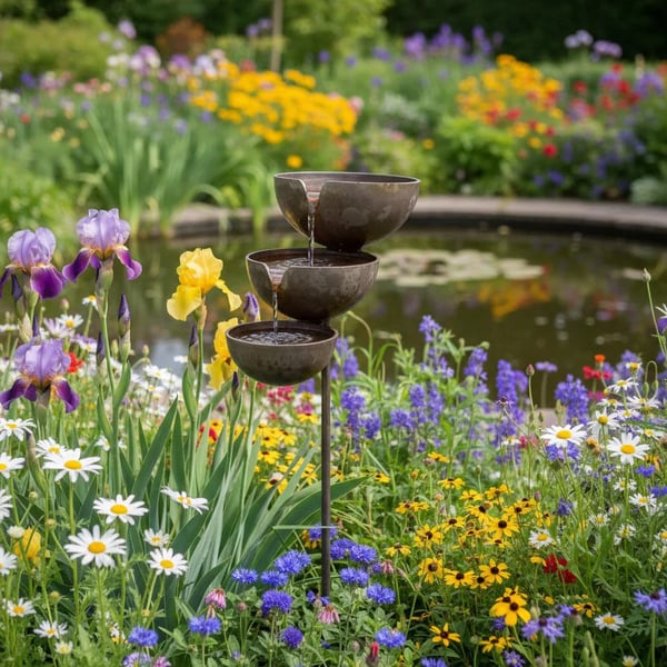 Last Day 50% OFF🐦Rain Catcher Bird Bath –  Bring Life Back To Your Garden🌿