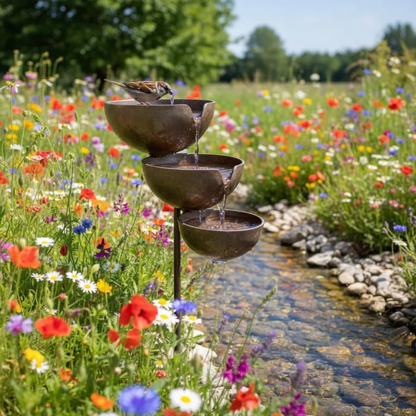 Last Day 50% OFF🐦Rain Catcher Bird Bath –  Bring Life Back To Your Garden🌿