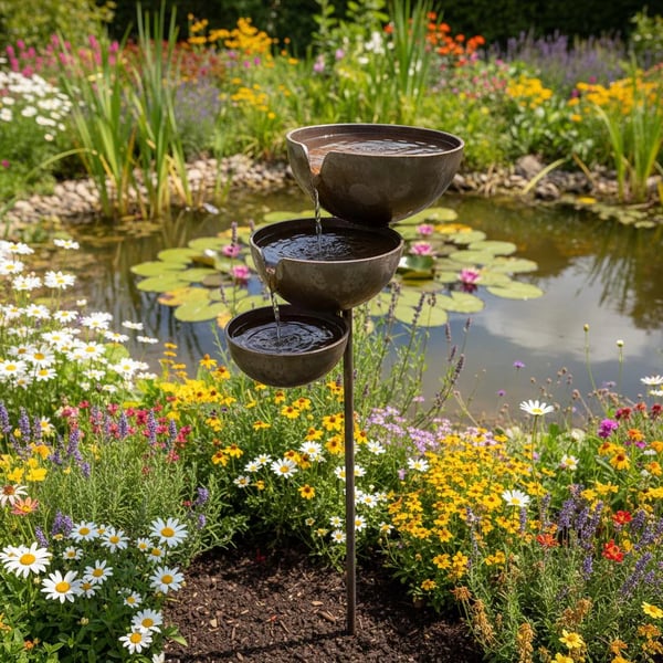 Last Day 50% OFF🐦Rain Catcher Bird Bath –  Bring Life Back To Your Garden🌿