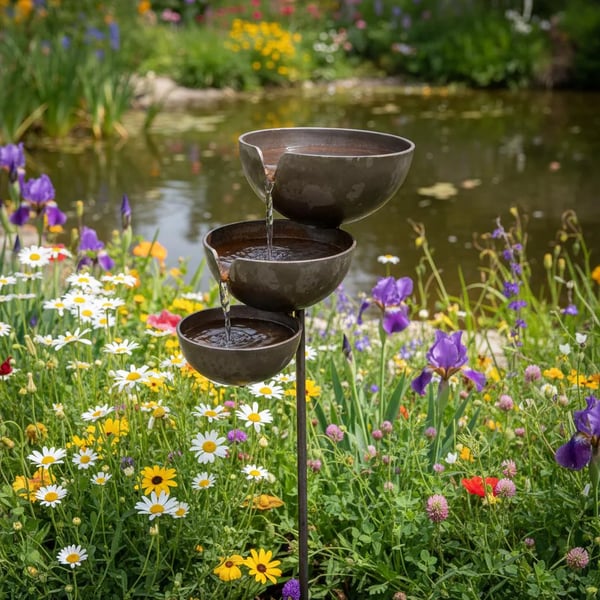 Last Day 50% OFF🐦Rain Catcher Bird Bath –  Bring Life Back To Your Garden🌿