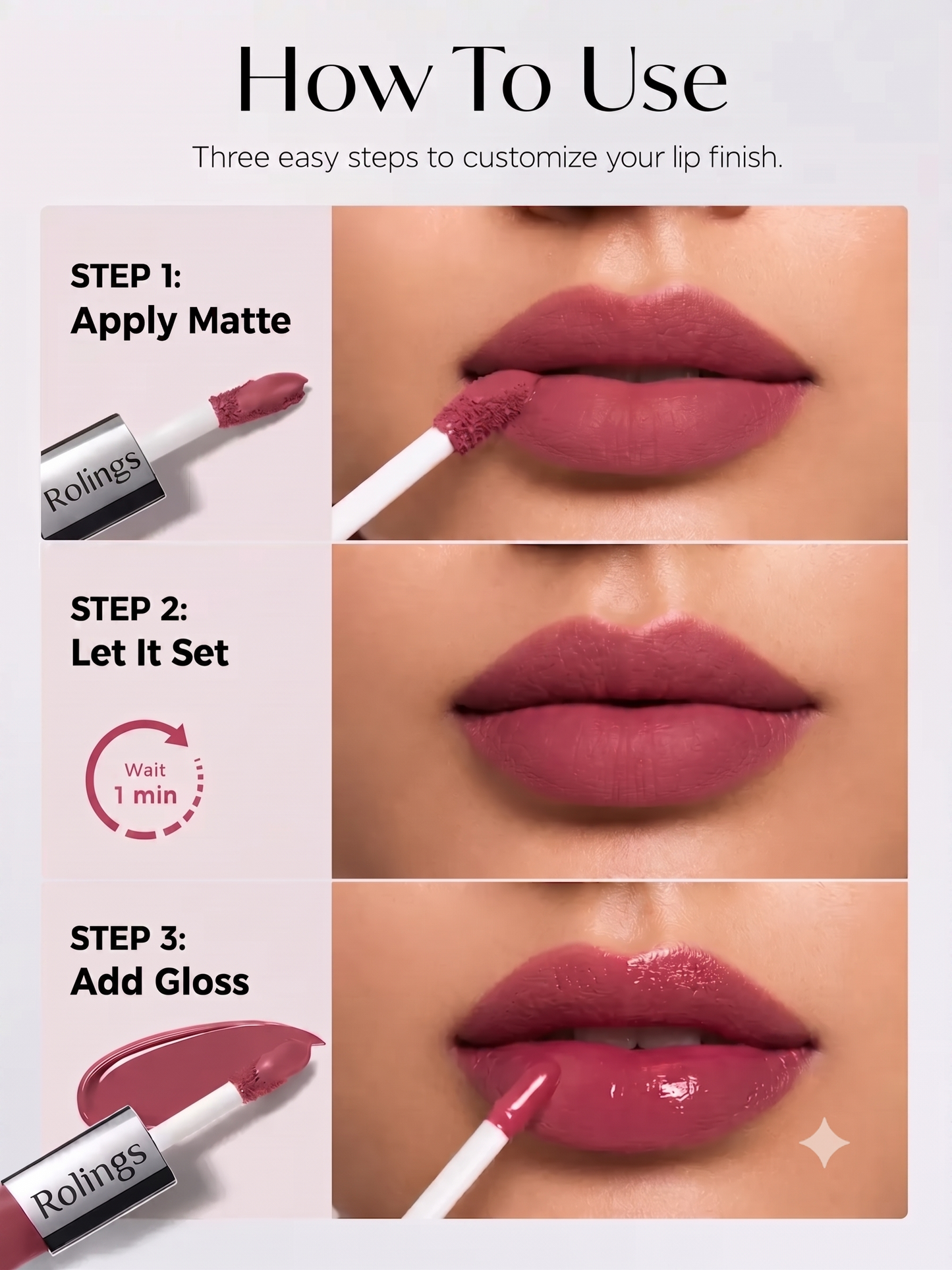 2-In-1 Lip Tint - Velvet Matte + Glossy Shine For Korean Glass Lip Looks
