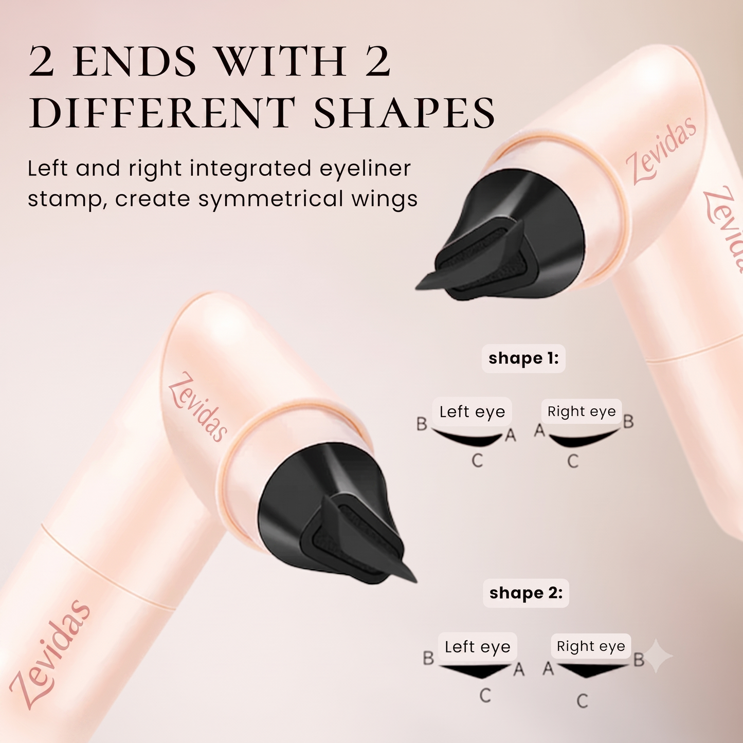 Rolings™ 2-in-1 Winged Eyeliner Stamp & Liquid Pen – Easy Symmetrical Cat Eye in Seconds