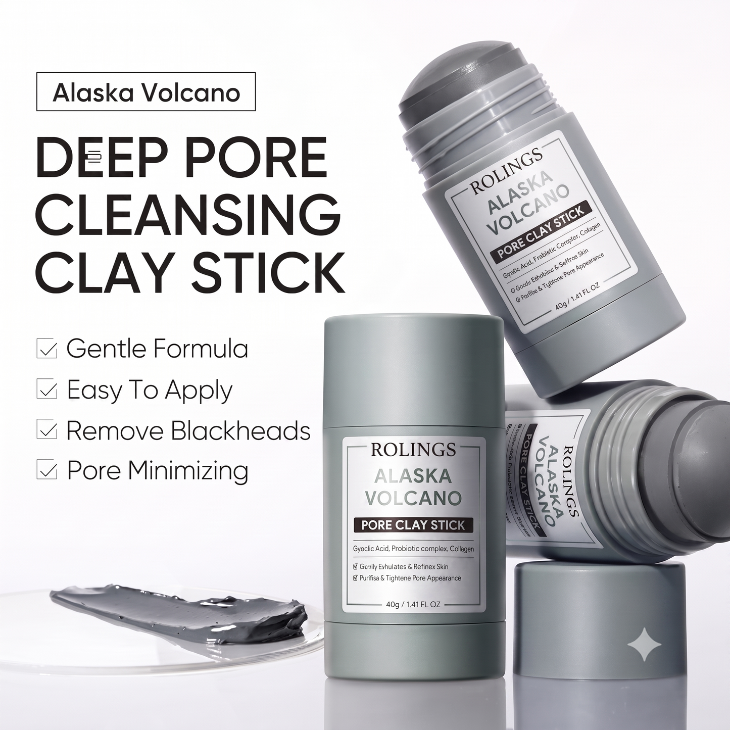 Deep Pore Detox with Alaska Volcano Clay Stick