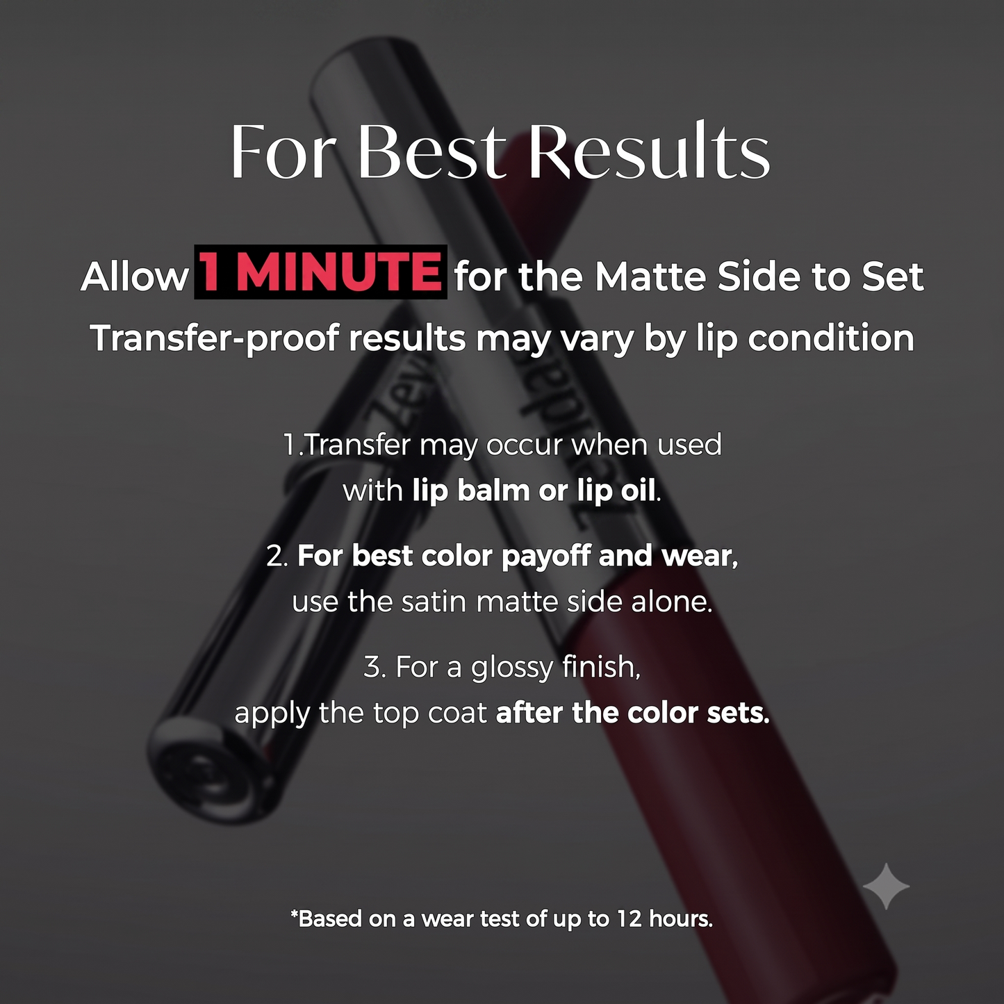 2-In-1 Lip Tint - Velvet Matte + Glossy Shine For Korean Glass Lip Looks