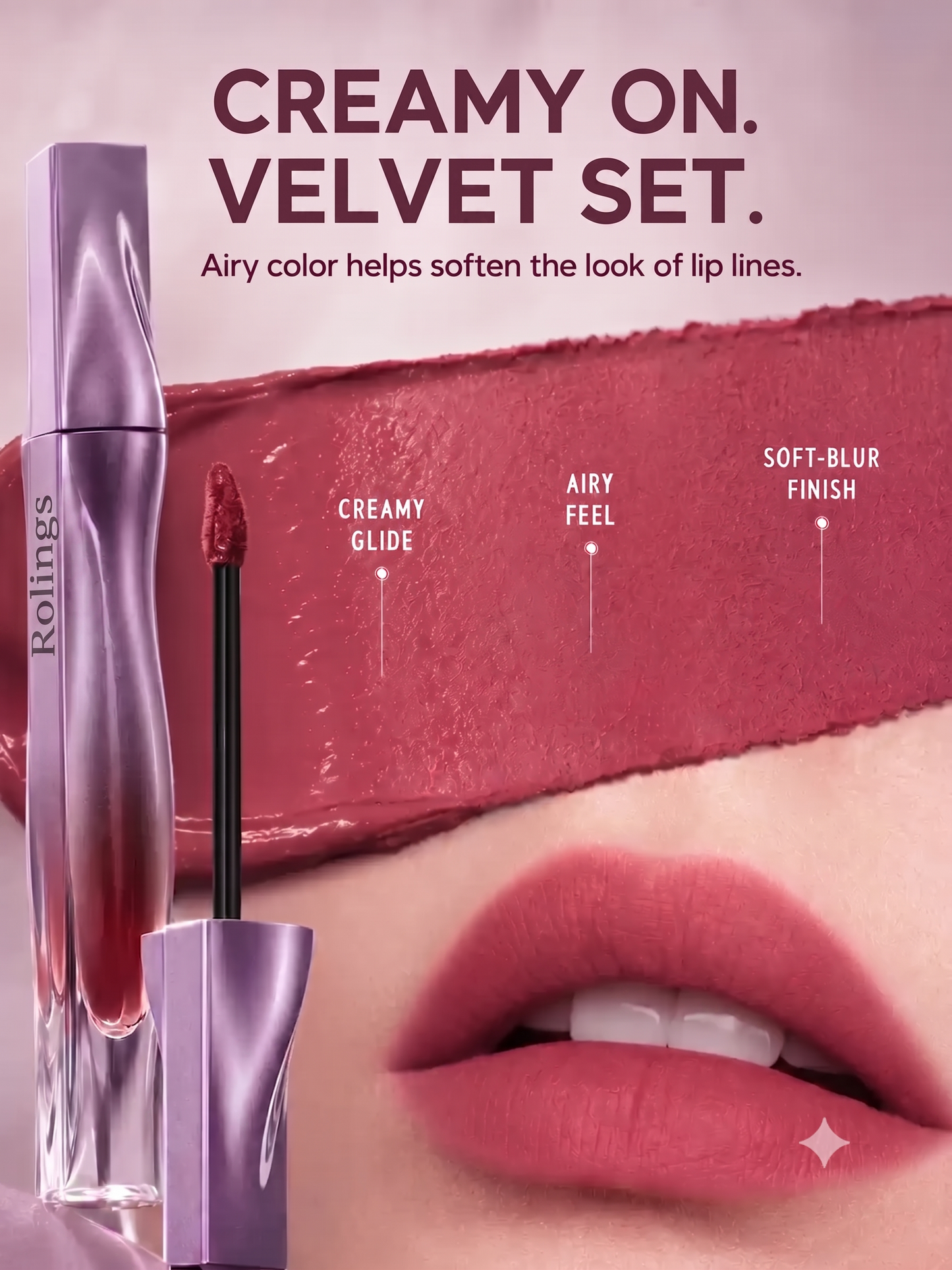 Velvet Lip Cream - Soft Blur Formula For Smooth-Looking Lips