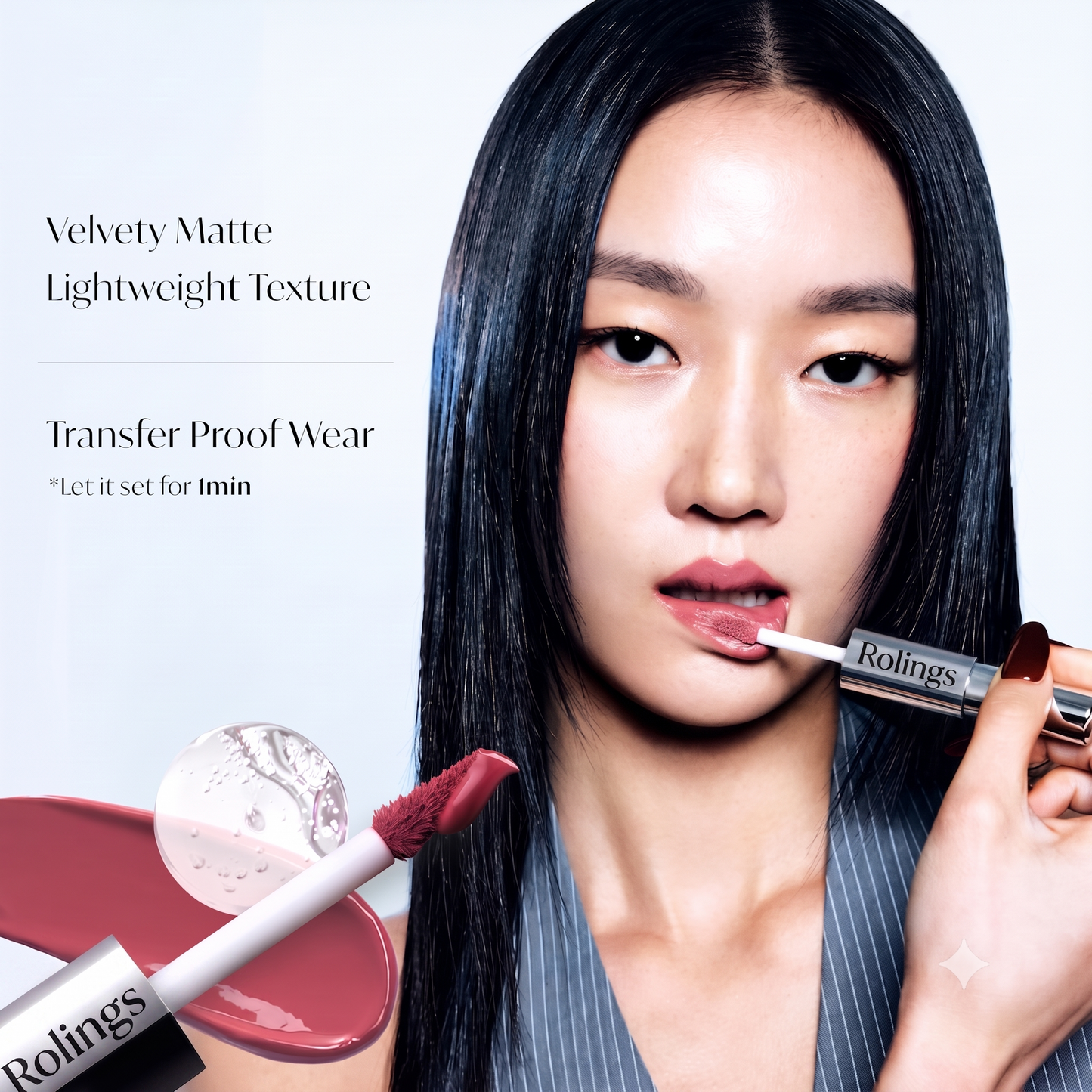 2-In-1 Lip Tint - Velvet Matte + Glossy Shine For Korean Glass Lip Looks